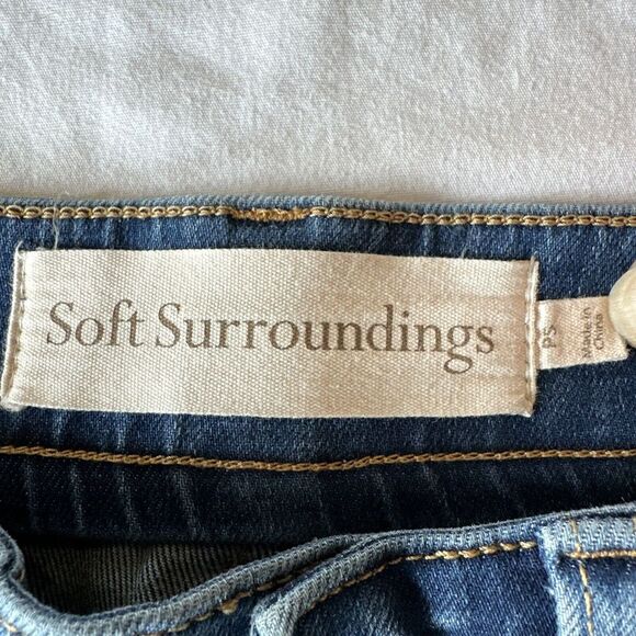 Soft Surroundings Crop Skinny Jegging Denim Dark‎ Wash Size PS Petite Small M1 - Picture 5 of 13